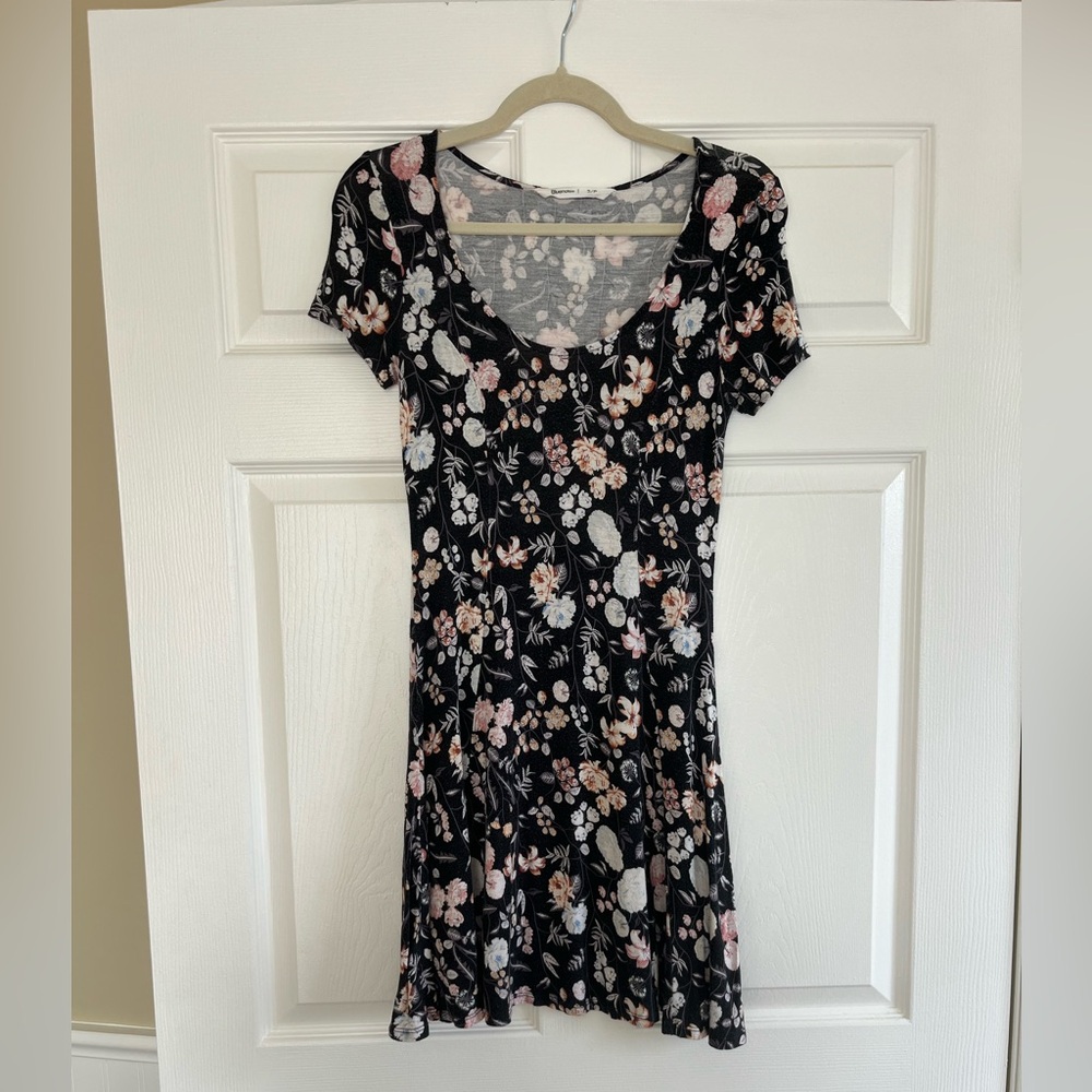 Bluenotes Black Floral Mini Dress
